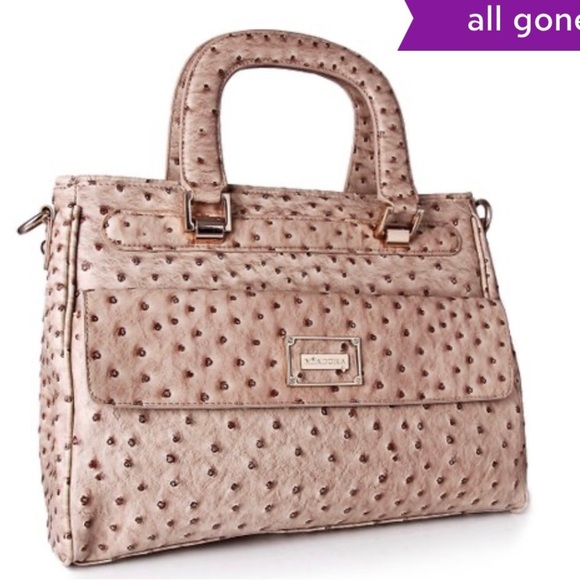 Miadora Faux Ostrich Handbag - Picture 16 of 16